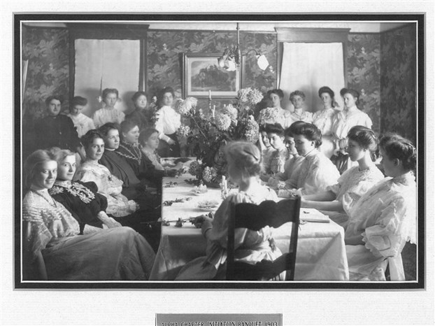 Alpha Chapter Initiation Banquet in 1903